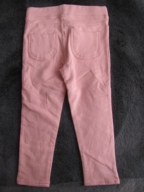 Elastické růžové přiléhavé tregíny, primark,98