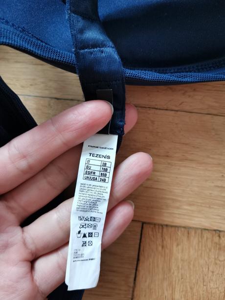 Podprsenka push up zavazování za krk vel. 75b, tezenis,75b