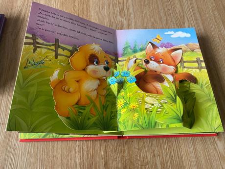 Dětské knihy s pejskem a 3d obrázky - 2 knihy, 