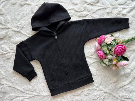 K5/ mikina černá na zip - v.3/4 roky, primark,104