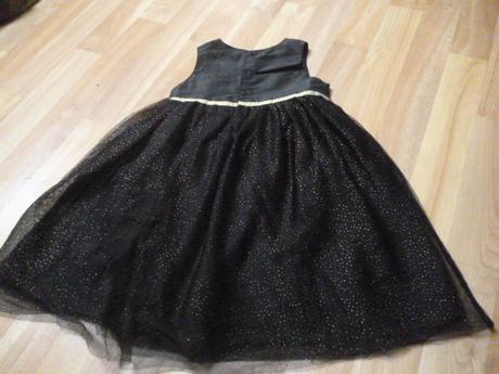 Tylové třpytivé šaty vel. 4 kiabi, 104