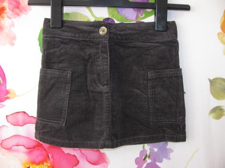 Dívčí manšestrová šedá minisukně, st. bernard,116