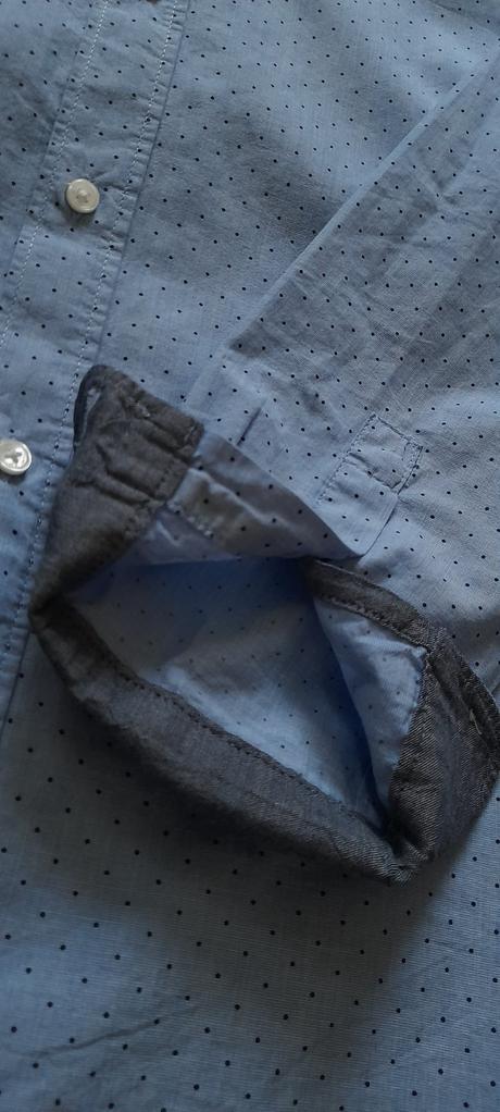 H&m puntíkatá košile s dlouhým rukávem, h&m,164