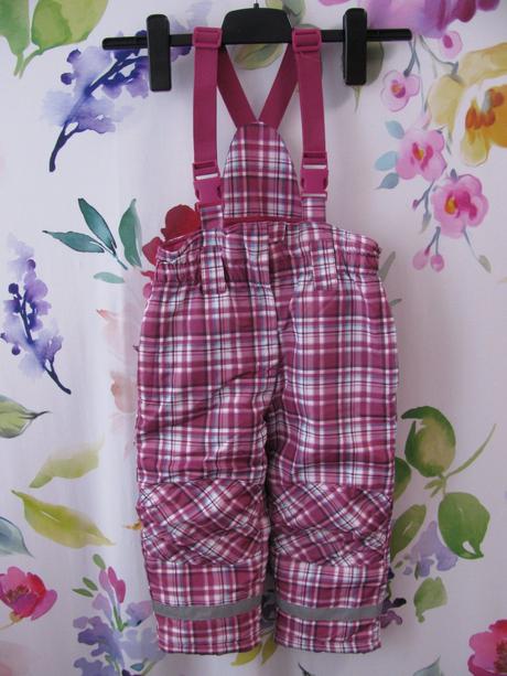 Krásné vínové kárované oteplováky topomini, topomini,92