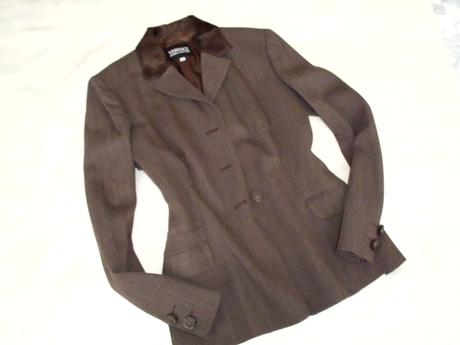 Tmavohnedé vlna, versace,l