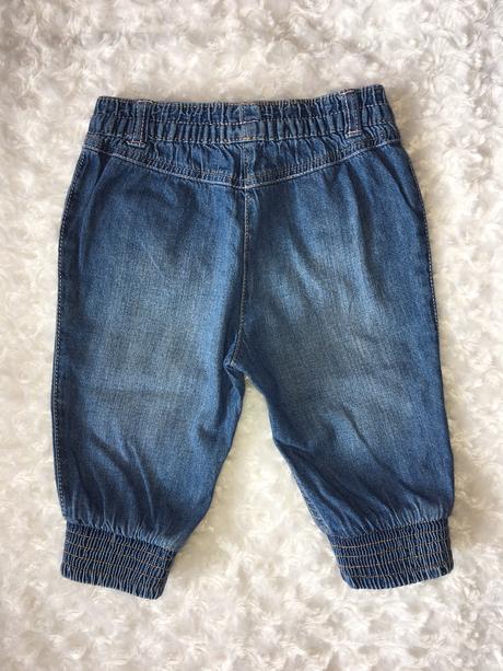 Modré riflové/džínové 3/4 kraťasy george, george,98