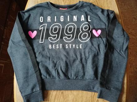 Mikina sportovní do pasu, vel. 140/146., 140