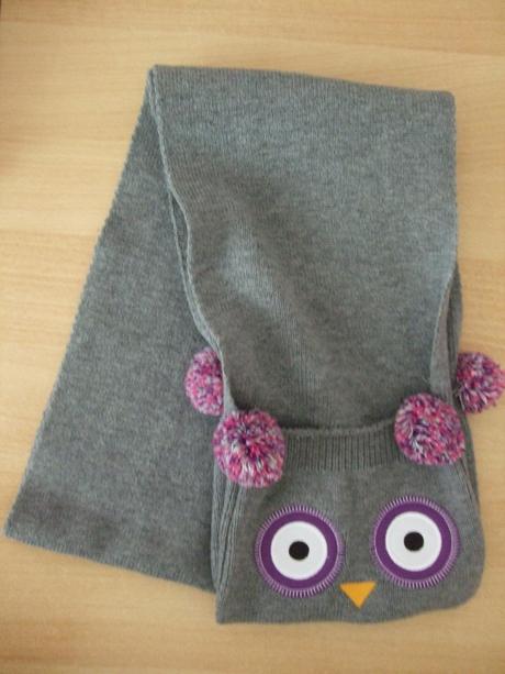 Šála sovičky s kapsami na ruky, 122