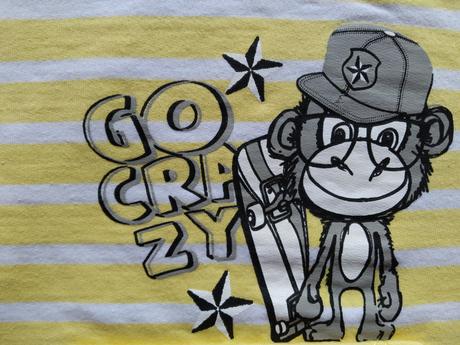 Pruhovaná mikinka s opičkou, ergee,74