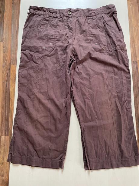 Hnědé kraťasy 3/4, vel 46/xxxl, bhs, bhs,xxxl