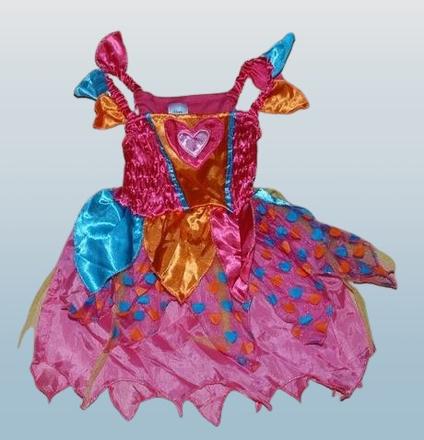 Karnevalové šaty kostým srdíčková víla,