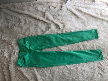 H&m zelene kalhoty 34, h&m,34