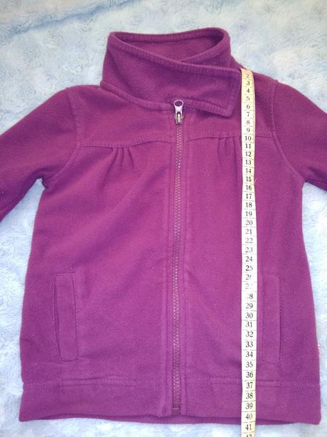 Fialová mikina fleece s kočkou vel.92, kiki&koko,92