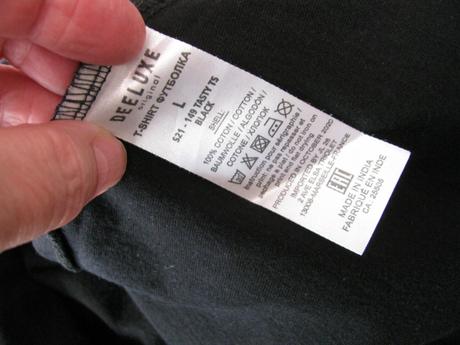 Černé bavlněné tričko deeluxe ,unisex, l