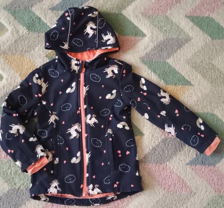 Softshellová bunda s jednorožci vel.116, dopodopo,116