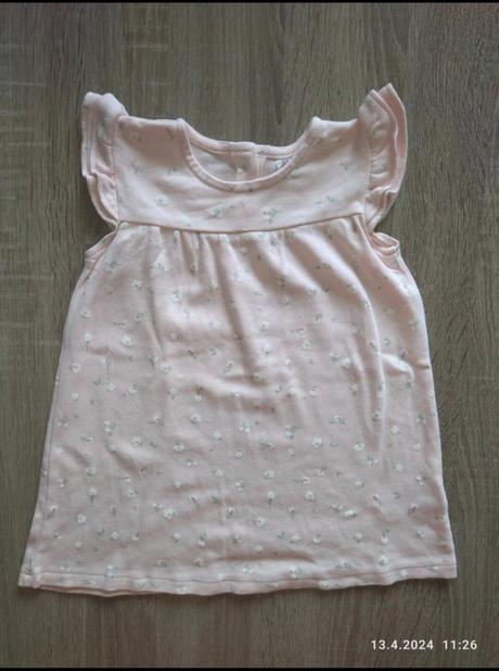 Dívčí letní šaty bez ramínek 9-12m, vel. 74-80, 74