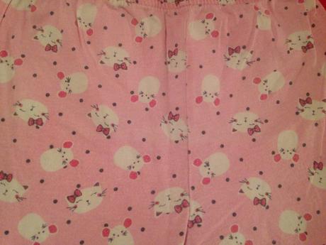 Dívčí pyžamové kalhoty kočky a myši, 98