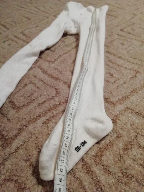 Bílé punčošky s krásným vzorem-86-92, f&f,86