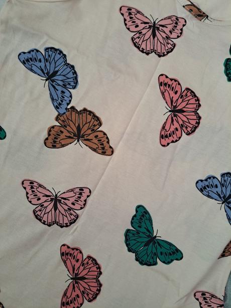 Šaty s motýlky, h&m,122