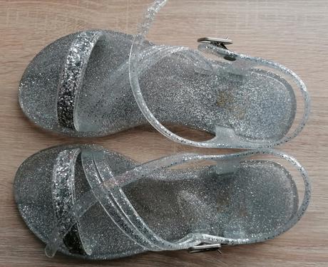 Stříbrné sandálky vel 33, f&f,33