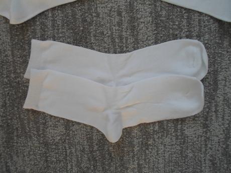 Dívčí bílé ponožky 5 párů, 35