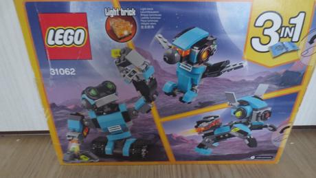 Lego creator 31062 průkumný robot 3v1,