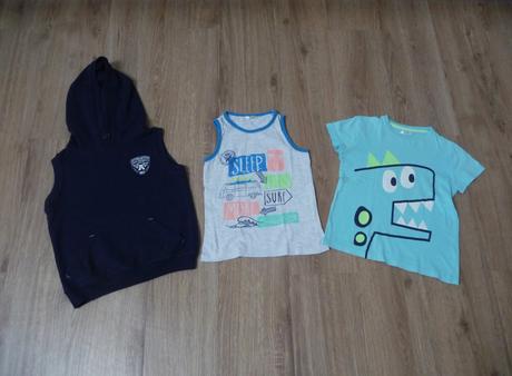 Chlapecký set - vesta + triko + tílko 110/116, 116