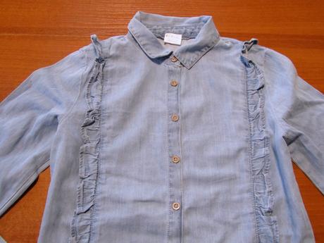 Dívčí džínová košile vel 146-152, f&f,152