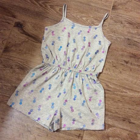 Bavlněný letní overal s ananasy, f&f,98