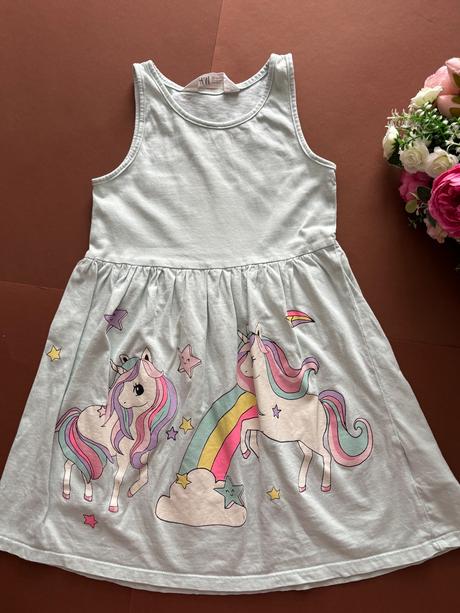 Ob/ šaty mentolové barvy - v.110/116, h&m,110