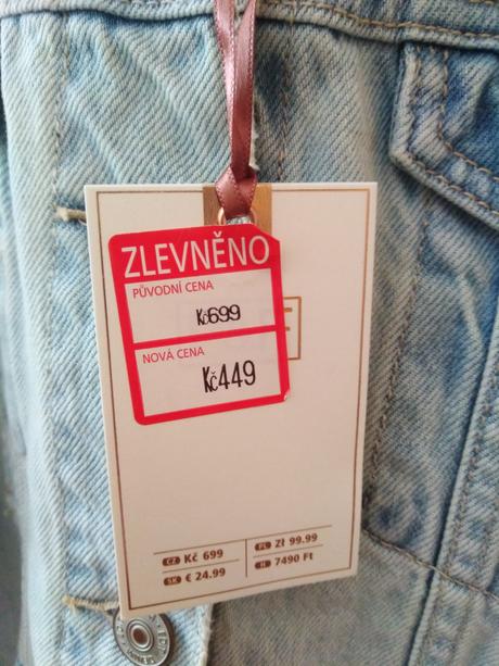 Nová džínové bunda 44, f&f,xxl