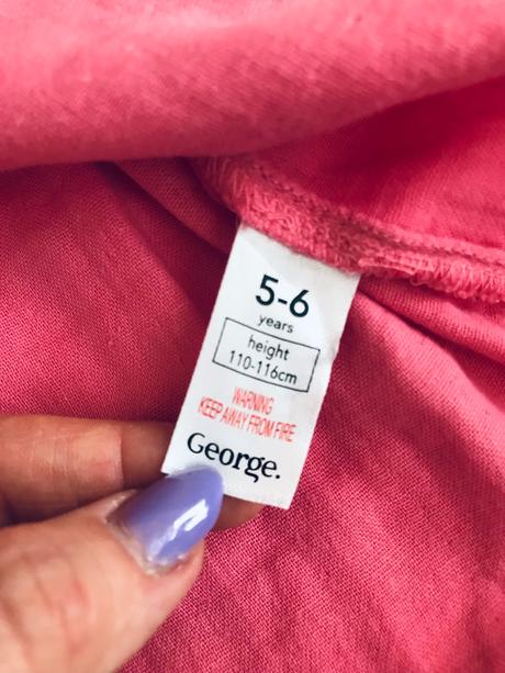 Ob/ tunika starorůžová s puntíky - v.5/6 let, george,116