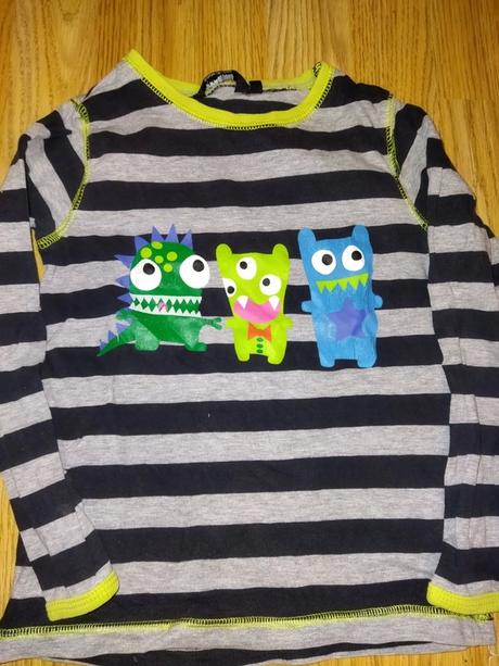 Pruhované tričko s příšery 110 lindex, lindex,110