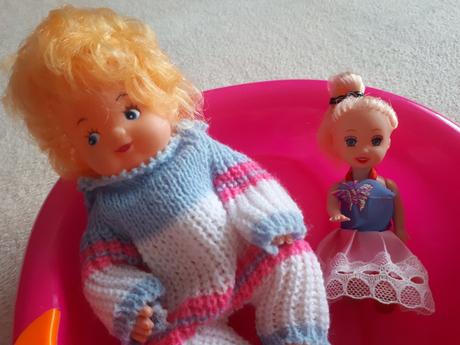 Dětská sada na koupání - panenky, miminka, vaničky,