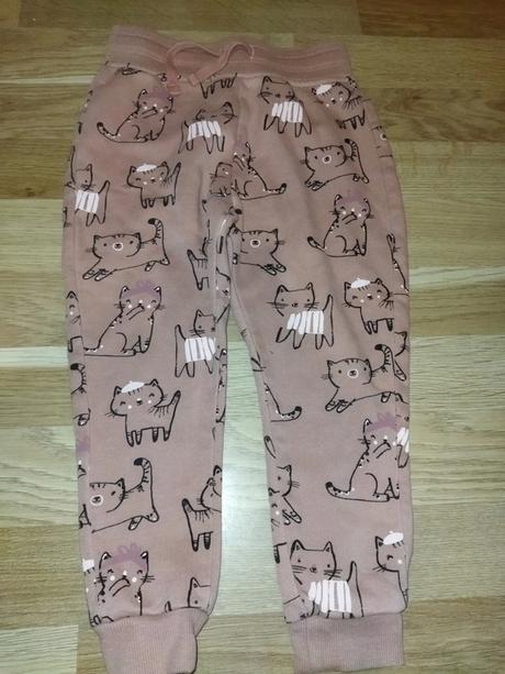 Tepláky s kočky 98 růžové george, george,98