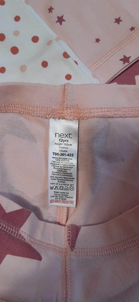 3pack dívčí dvoudílná krátká pyžama next 152  hvěz, next,152