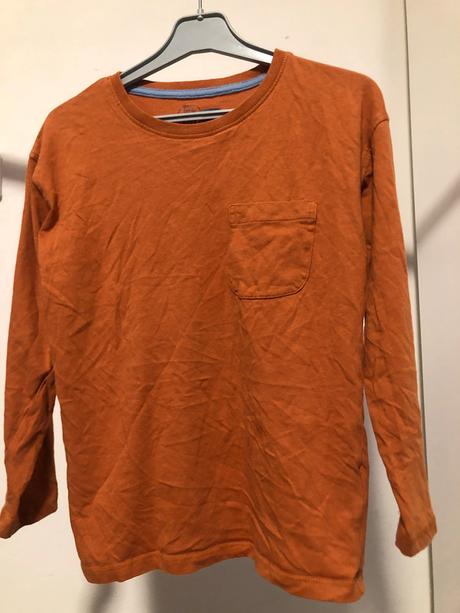 Rezavé triko s kapsičkou, 122