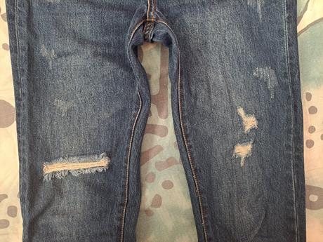 Trhané džíny, denim,s