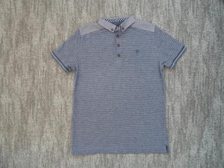 Modré tričko triko s límečkem polo, next,146