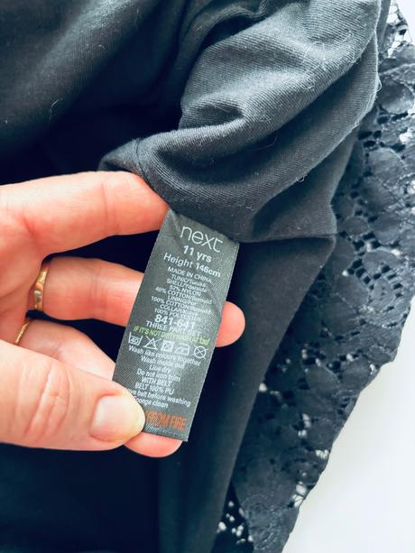 Ob/ šaty černé společenské krajkové - v.11 let nex, next,146