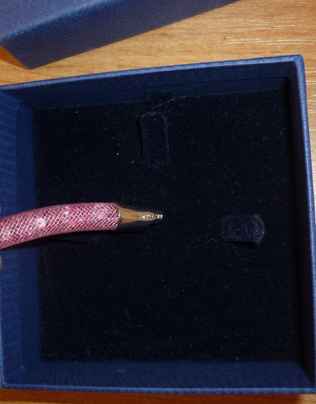 Růžový náramek s krystaly swarovski, swarovski