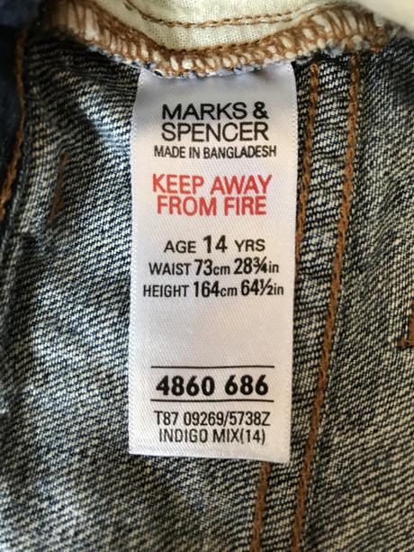 Dětské džíny m&s vel.164, marks & spencer,164
