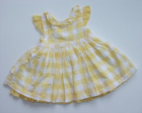 P573 žluté šaty vel. 74, matalan,74