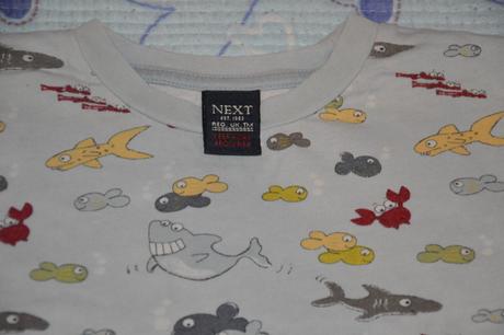 Next bavlněné triko dl. rukáv se žraloky, next,104