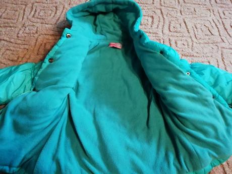 Azurová krásná bunda-zimní-2-4roky-krásný stav, 86