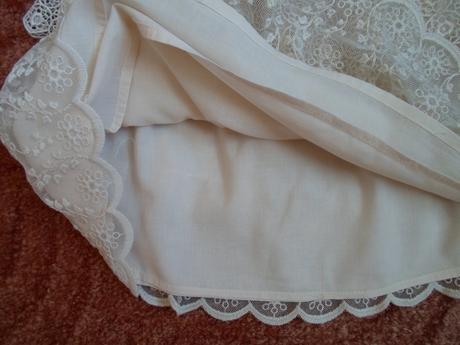 Béžová krajková sukně sukýnka, zara,140