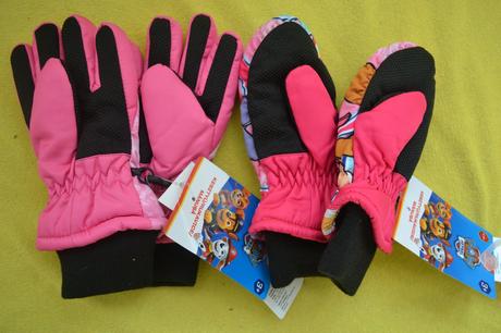 2x kvalitní rukavice v.104-110, nickelodeon,104 / 110