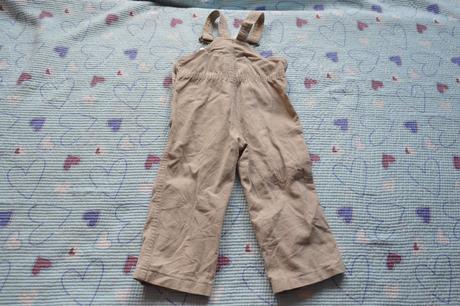 Slabé letní manšestrové kalhoty lacláče 86/92, 92