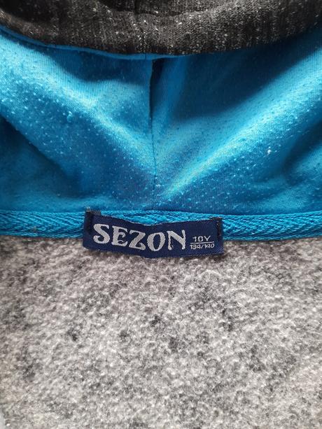 Chlapecká mikina s kapucí zn. sezon, vel. 134/140, 140