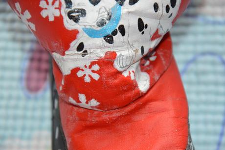 Zimní boty s dalmatiny, sněhulky, 22